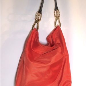 JPK PARIS 75 ORANGE NYLON SHOULDER BAG